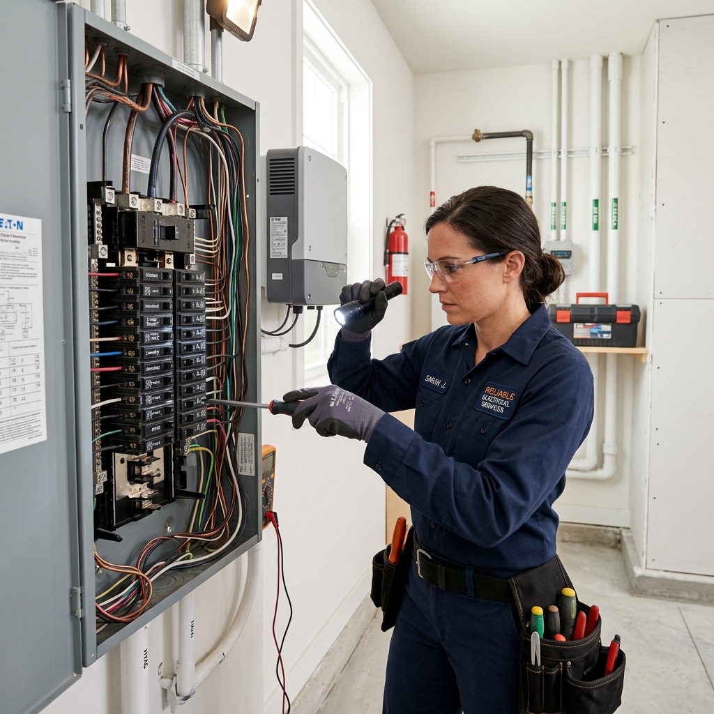 Emergency breaker panel repair and short circuit troubleshooting in Houston, TX